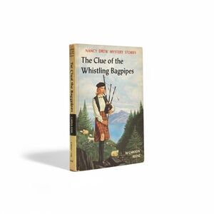 Nancy Drew The Clue of the Whistling Bagpipes Vintage Young Adult Hardcover Book